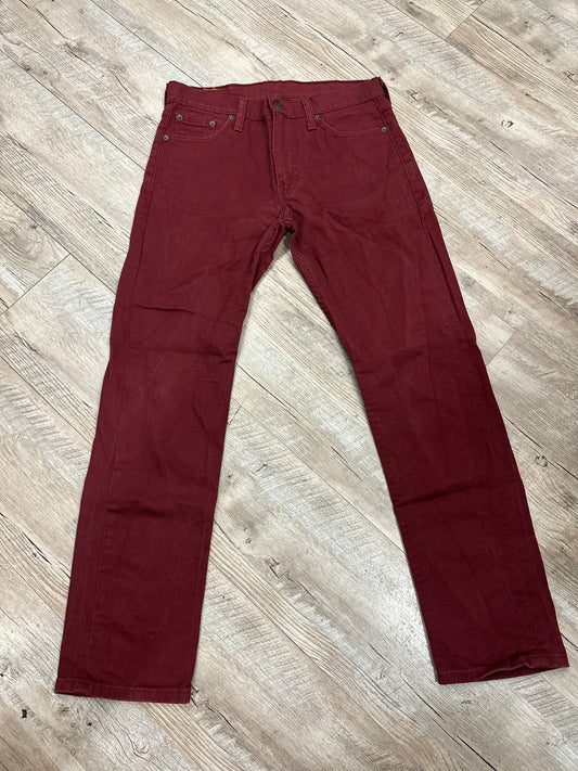 Levi 513 Burgundy Jeans in 30x30