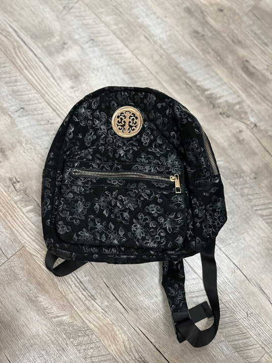 Unbranded Black Floral Print Backpack