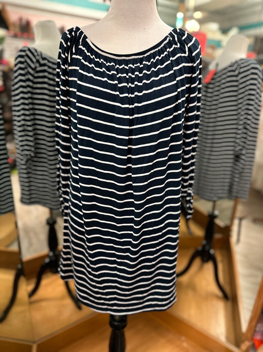 Cotton On Blue Striped Tunic Top in M