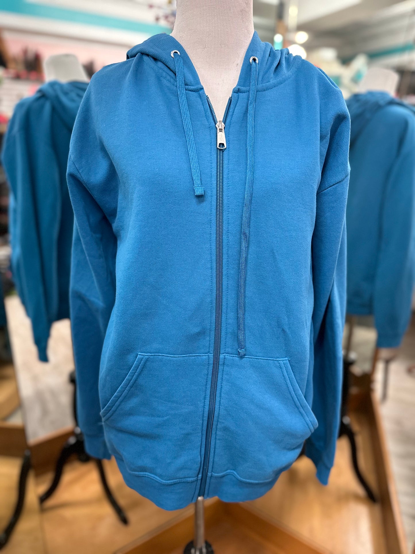 Athletic Works Blue Zip Up in M