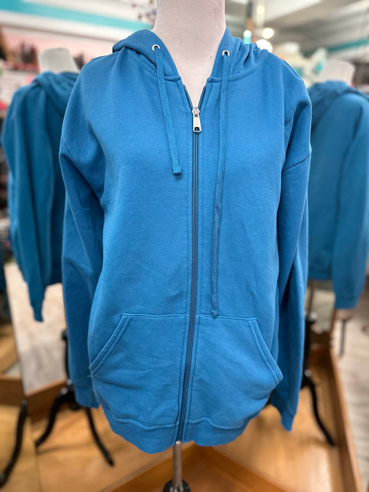 Athletic Works Blue Zip Up in M