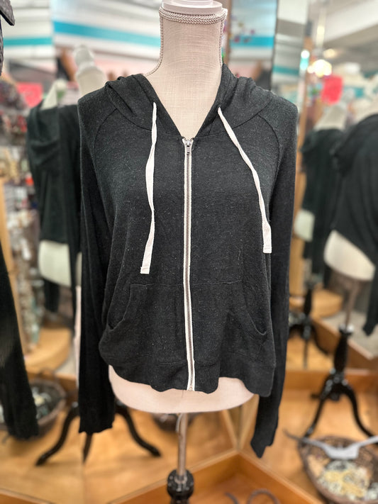 Mossimo Dark Grey Zip Up Hoodie in 2X