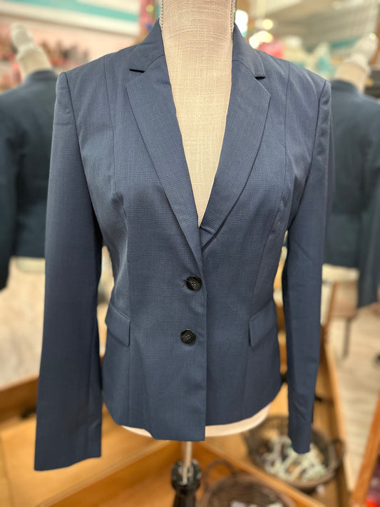 Hugo Boss Midnight Fantasy Blue Plaid Blazer in 4