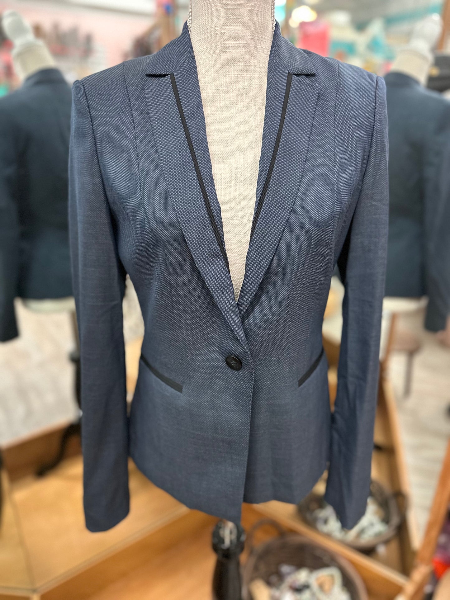 Hugo Boss Navy Blazer in 4