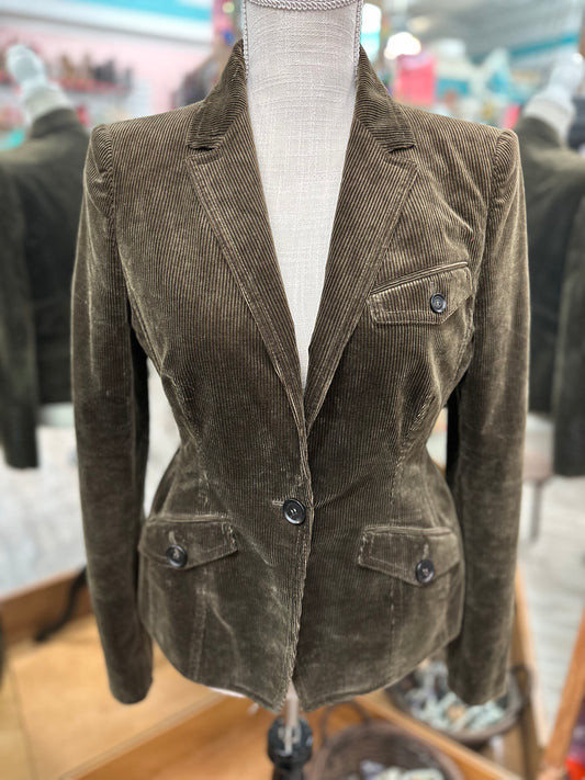 Burberry Prorsum Brown Corduroy Blazer in 42