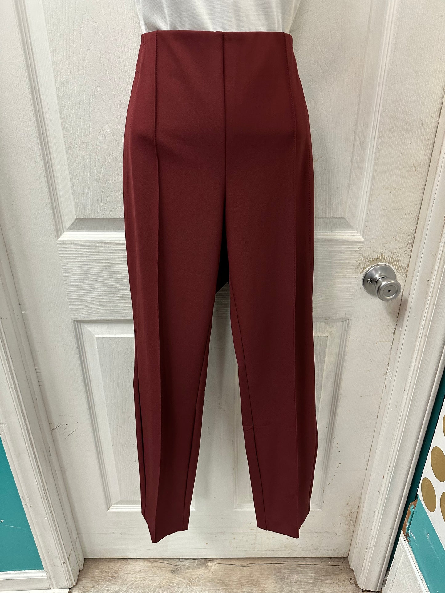 Lafayette 148 Gramercy Burgundy Pants in M