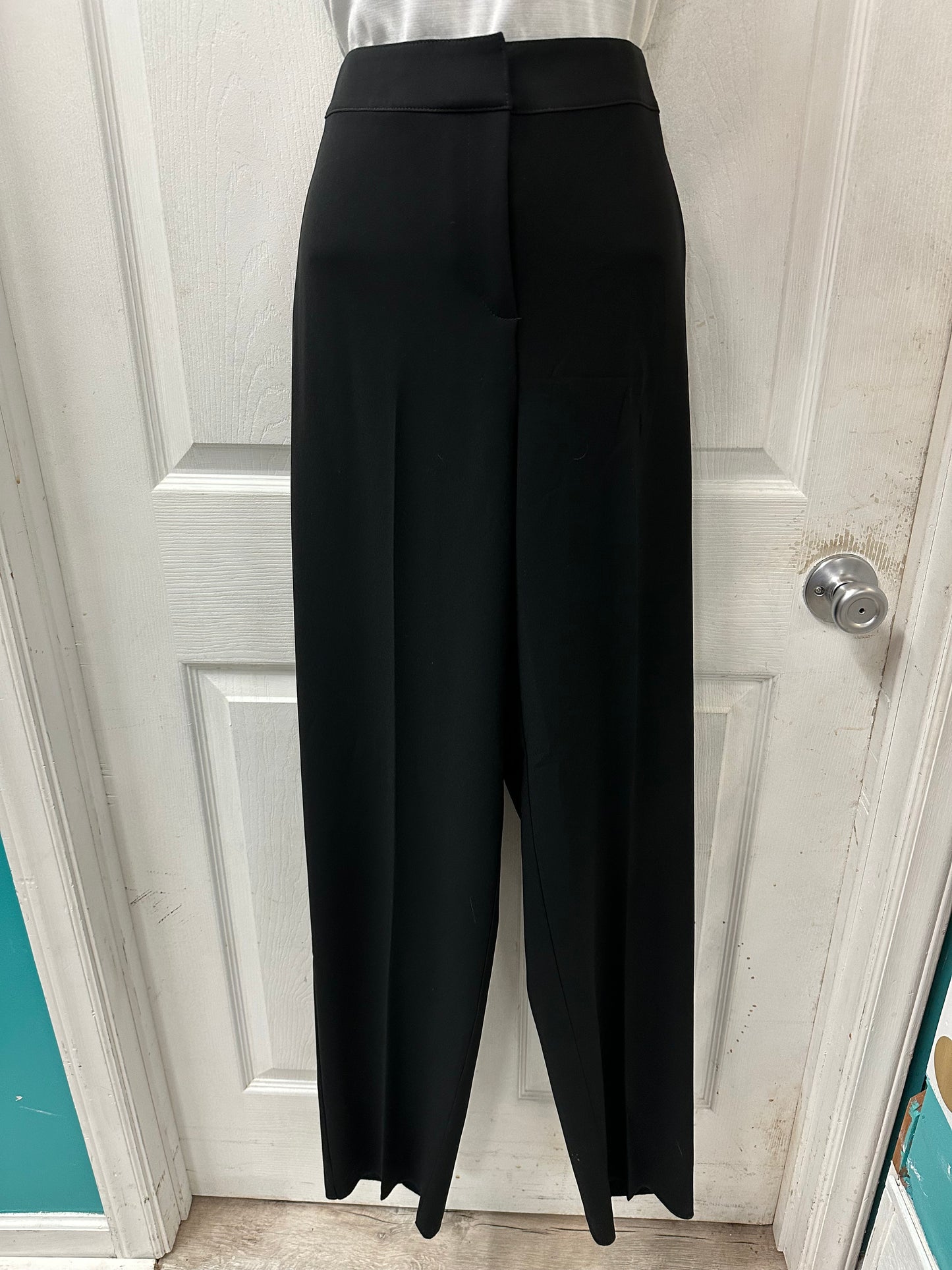 St John Caviar Black Diana Dress Pants in 8