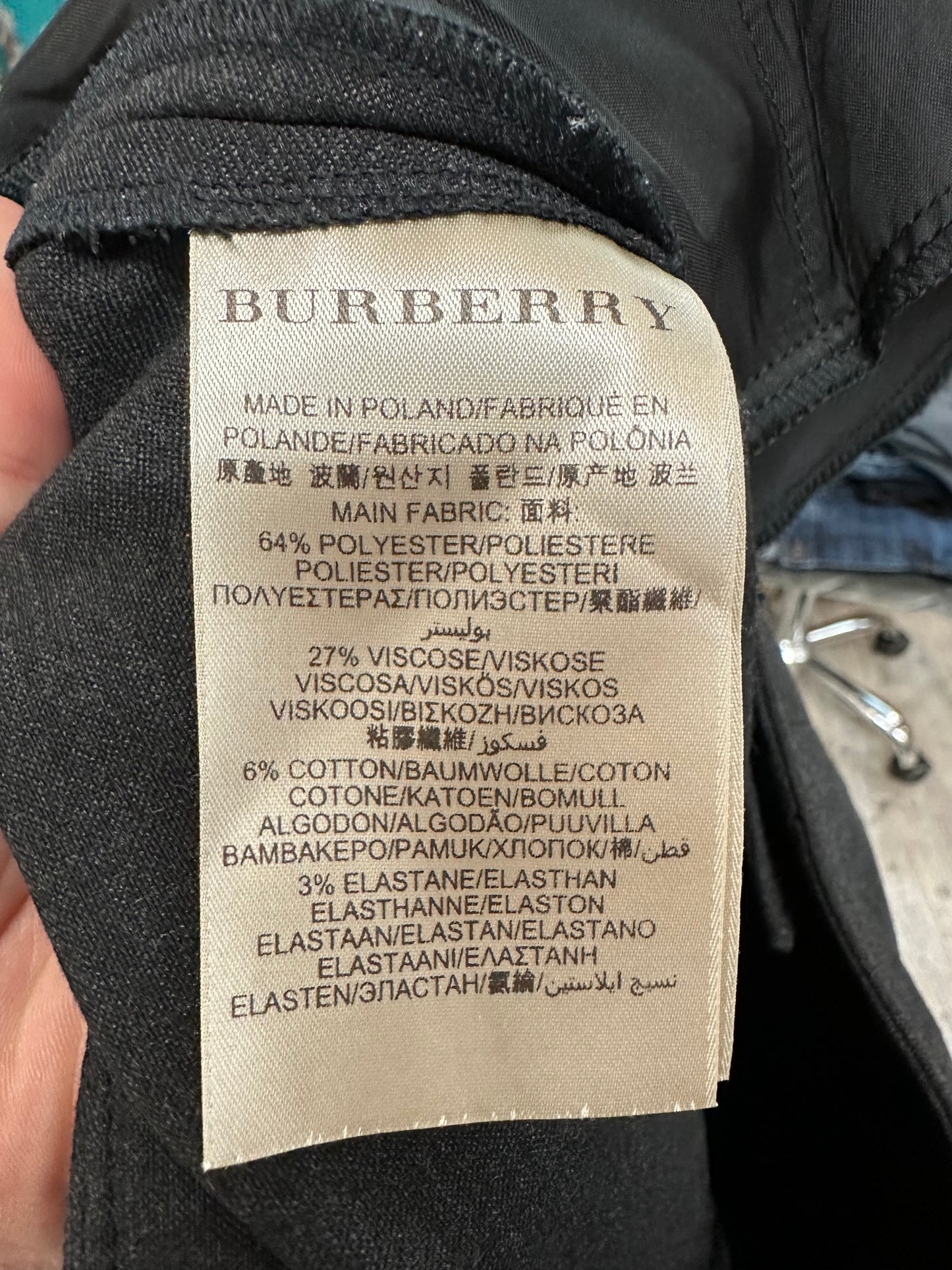 Burberry London Grey Dress Pants in 6