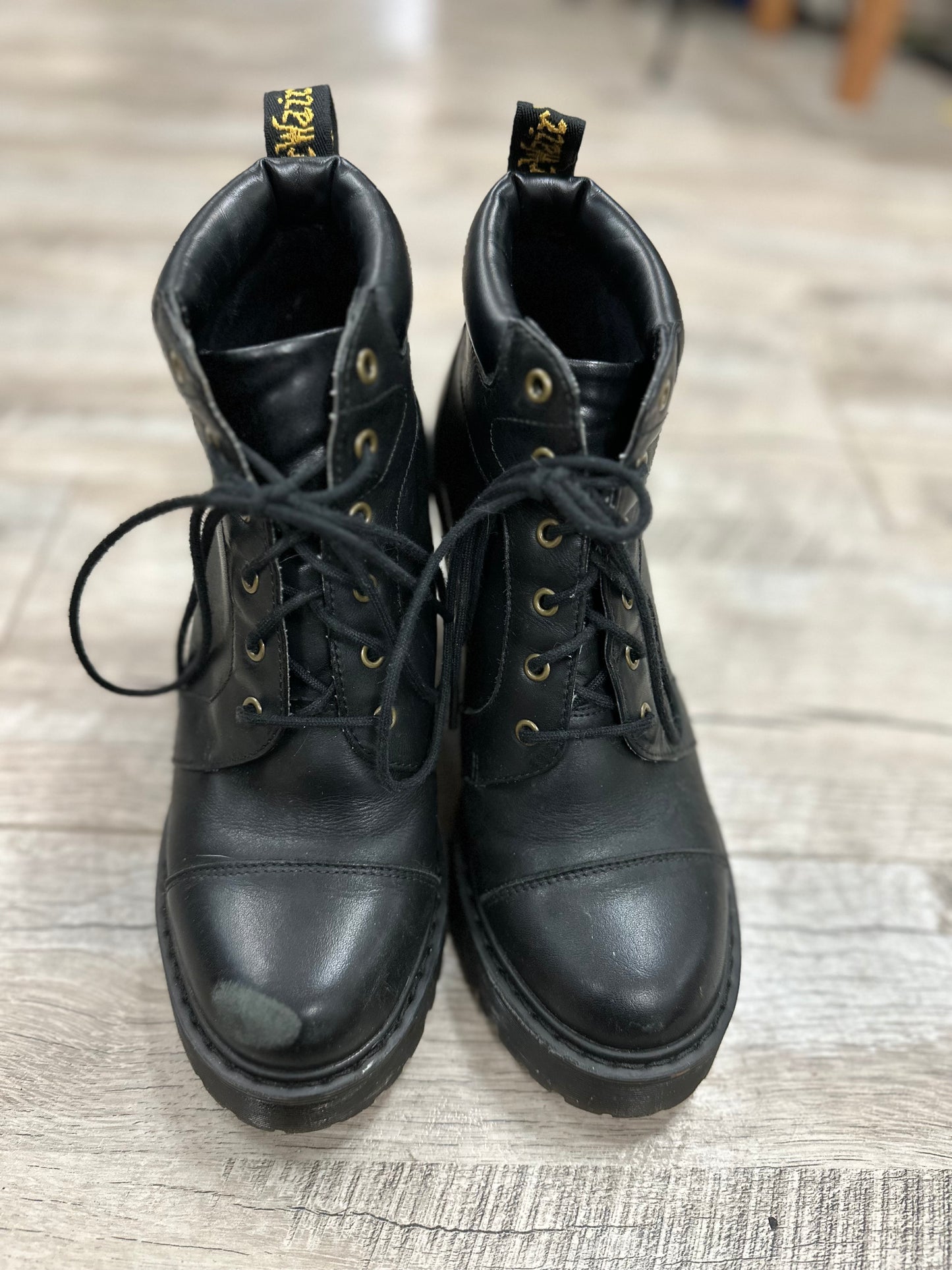 Dr Marten Averil Lace Up Heeled Boots in 6