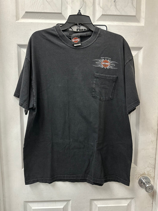 Harley Davidson Black Graphic Loveland, Co Short Sleeve in XL