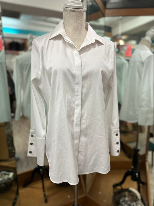 Chicos White Button Down Long Sleeve in 1
