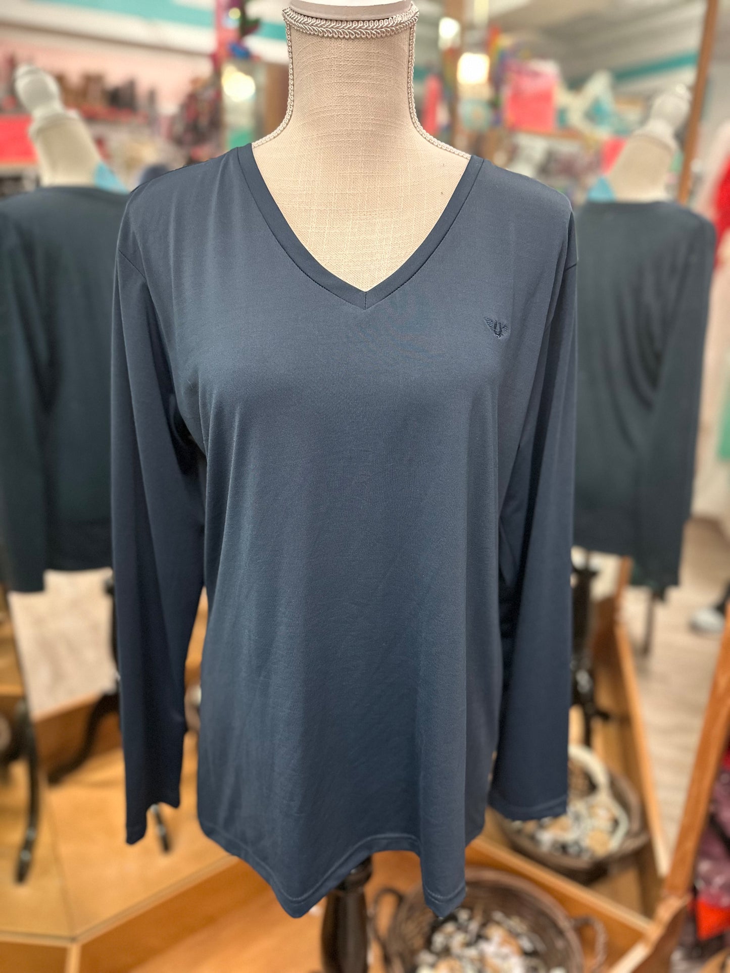 TuffRider Navy Long Sleeve in L