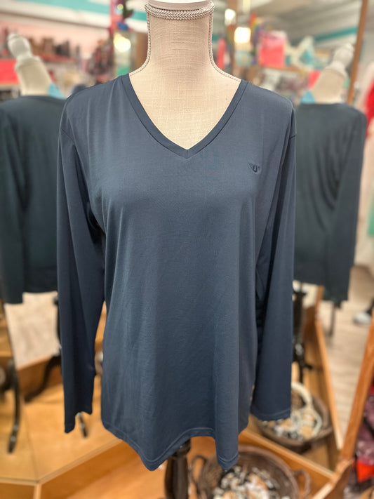 TuffRider Navy Long Sleeve in L