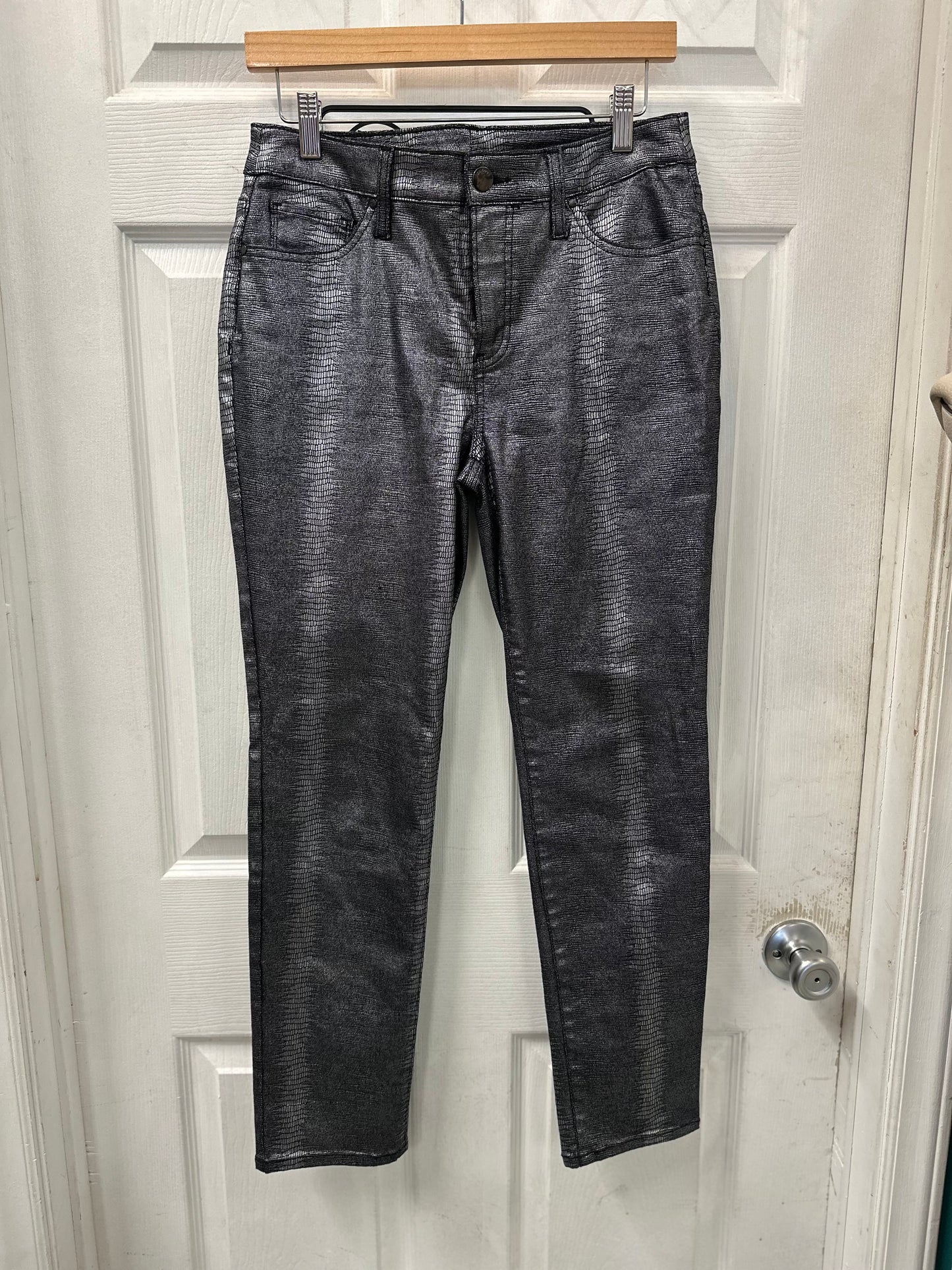 Chico's Metallic Snakeskin Pants in 4R