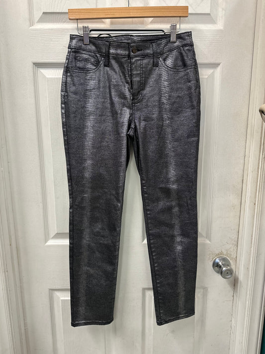 Chico's Metallic Snakeskin Pants in 4R