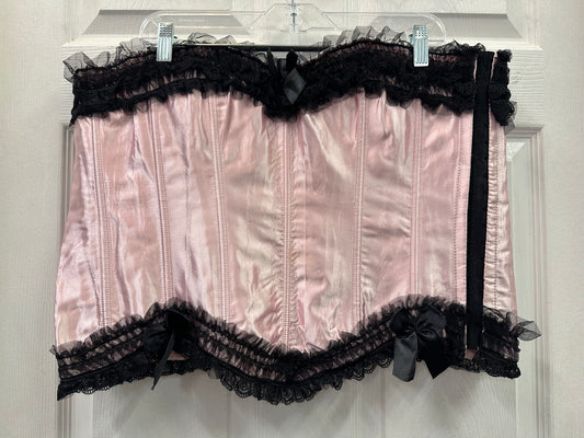 Black and Pink Corset in 3X