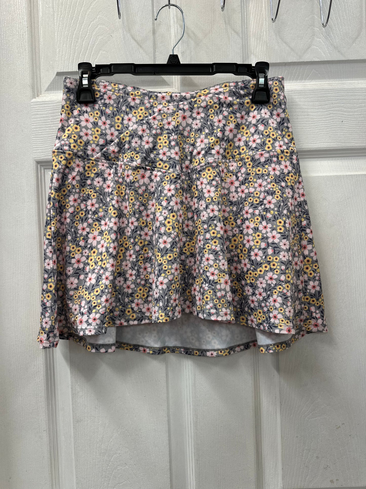Kyoden Grey Floral Skirt in M