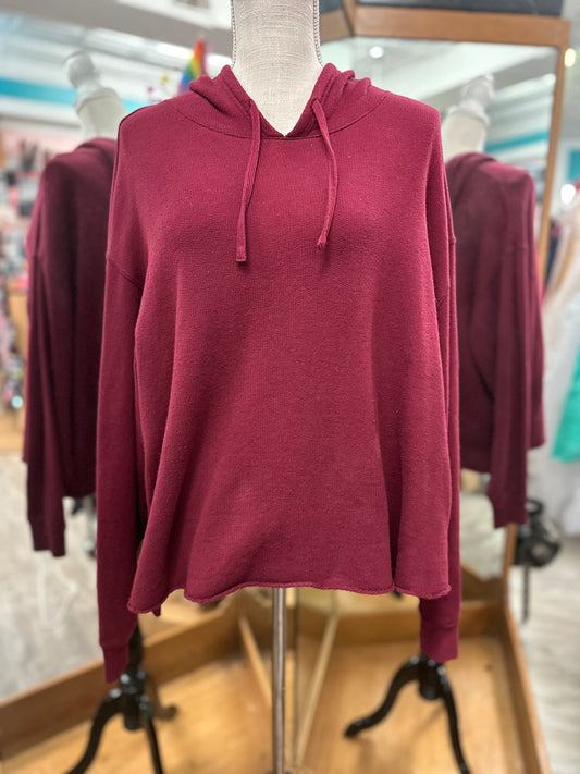 Nike Yoga Burgundy Hoodie in 1X