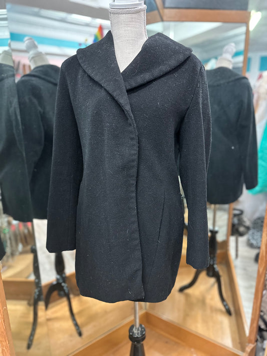 Calvin Klein Black Peacoat in S