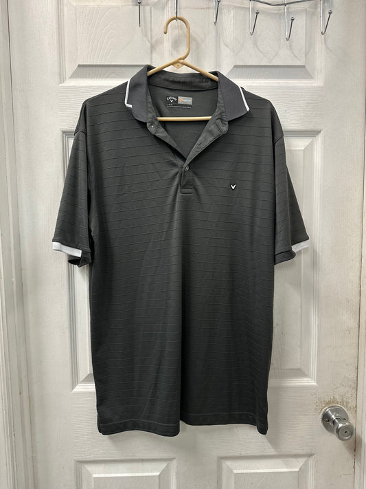 Calloway Grey Short Sleeve Polo in L