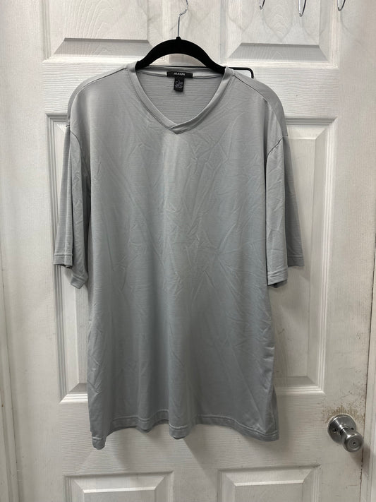 Alfani Grey Short Sleeve Top in L