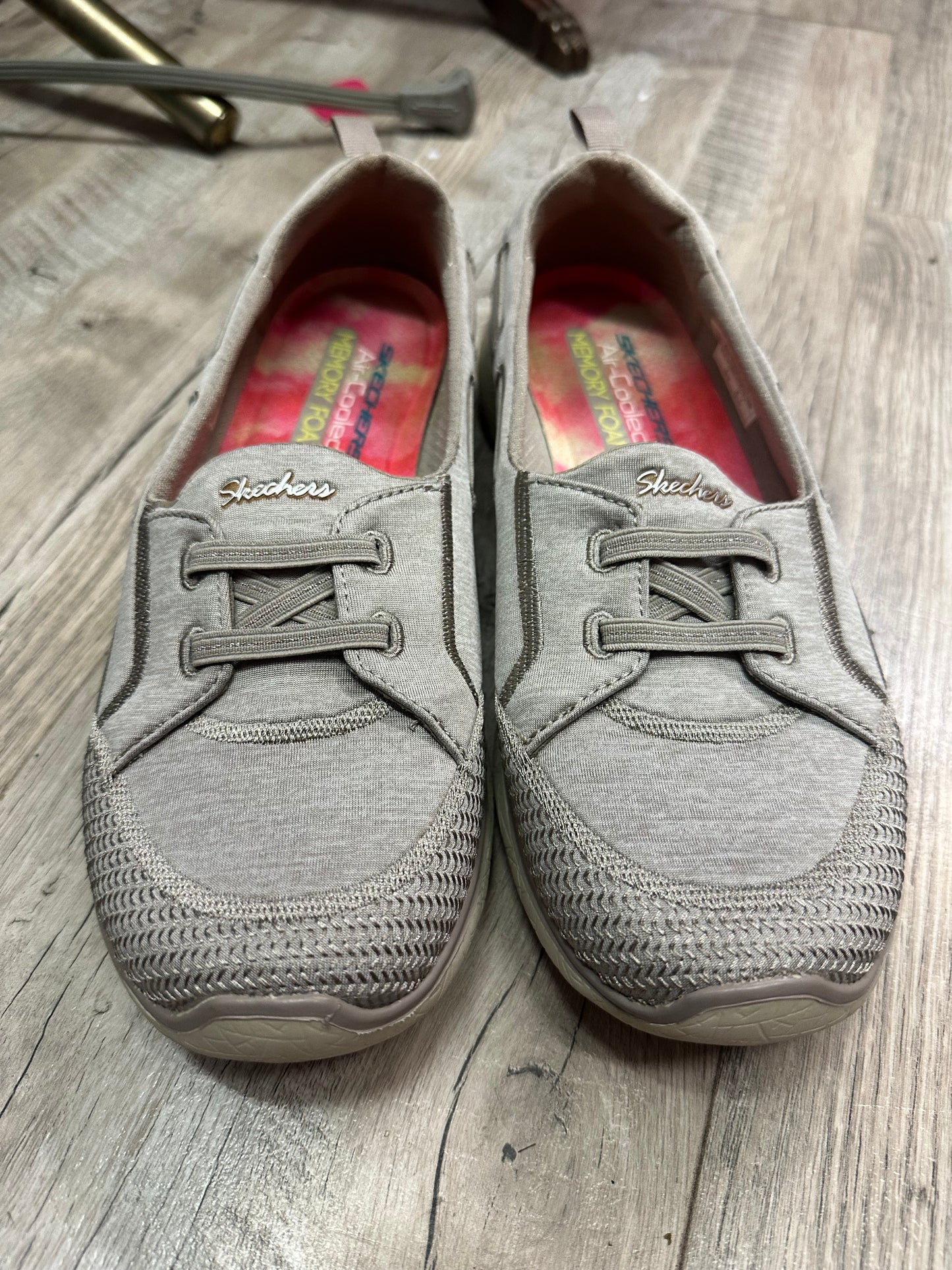 Skechers Air Cooled Memory Foam Slip on in Grey 9.5