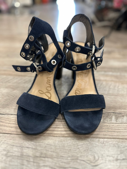 Sam Eddleman Navy Heels in 9.5