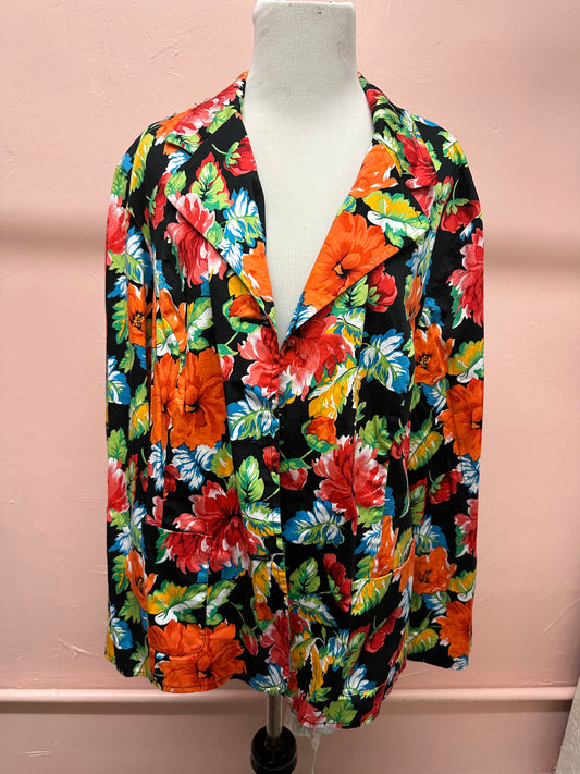 Sag Harbor Floral Blazer in 20W