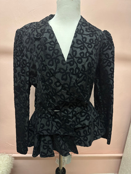 Tina Barrie Vintage Black Blazer Size 14