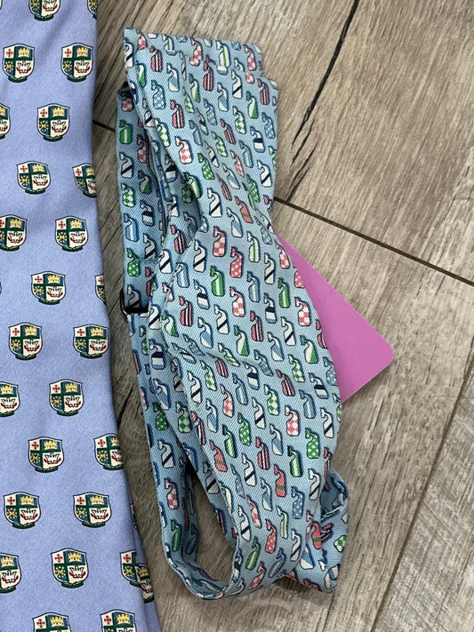 Vineyard Vines Blue Whale Pattern 100% Silk Bowtie