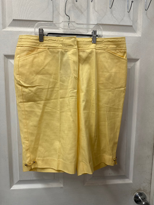 New Directions Yellow Bermuda Shorts in 12