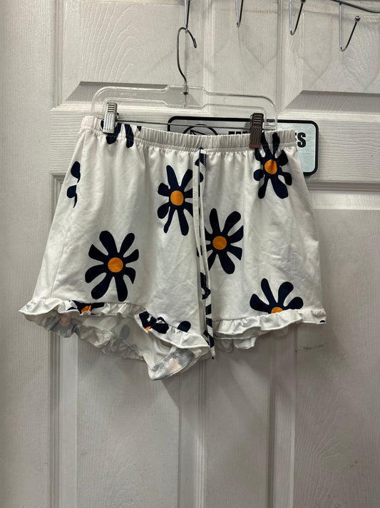 White Label White and Blue Floral Shorts in L