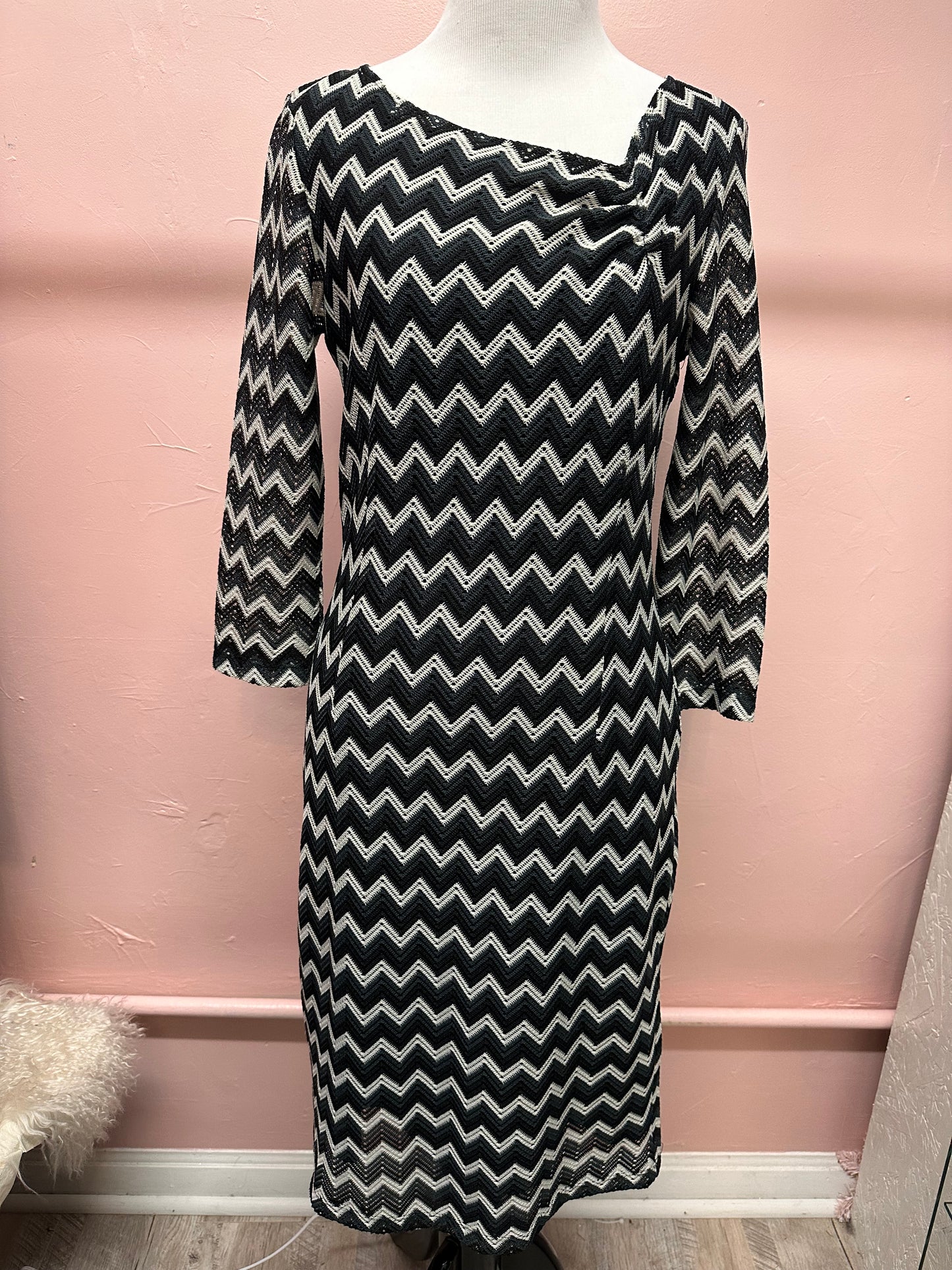 Tribal Long Sleeve Chevron Dress