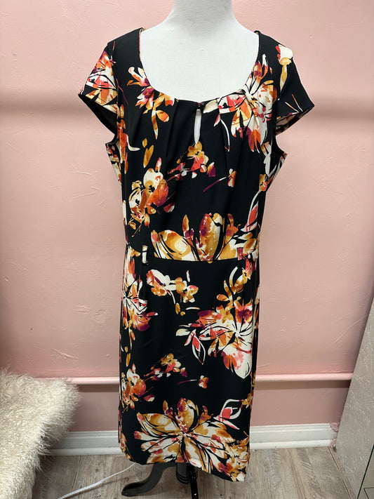 Olivia Matthews Black Floral Dress