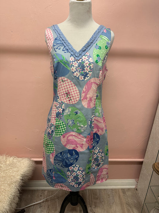 Rare Lilly Pulitzer Blue Tank Top Dress in Size 8