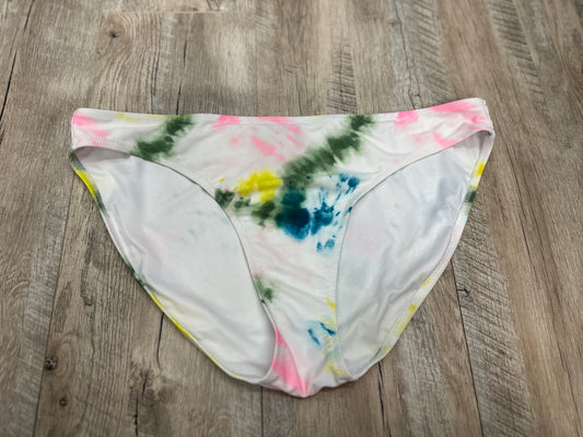 Old Navy White Tie Dye Bikini Bottoms in XL
