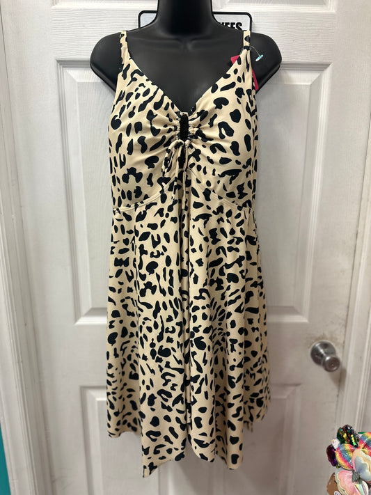 No Tag Leopard Print Swim Dress in 3X