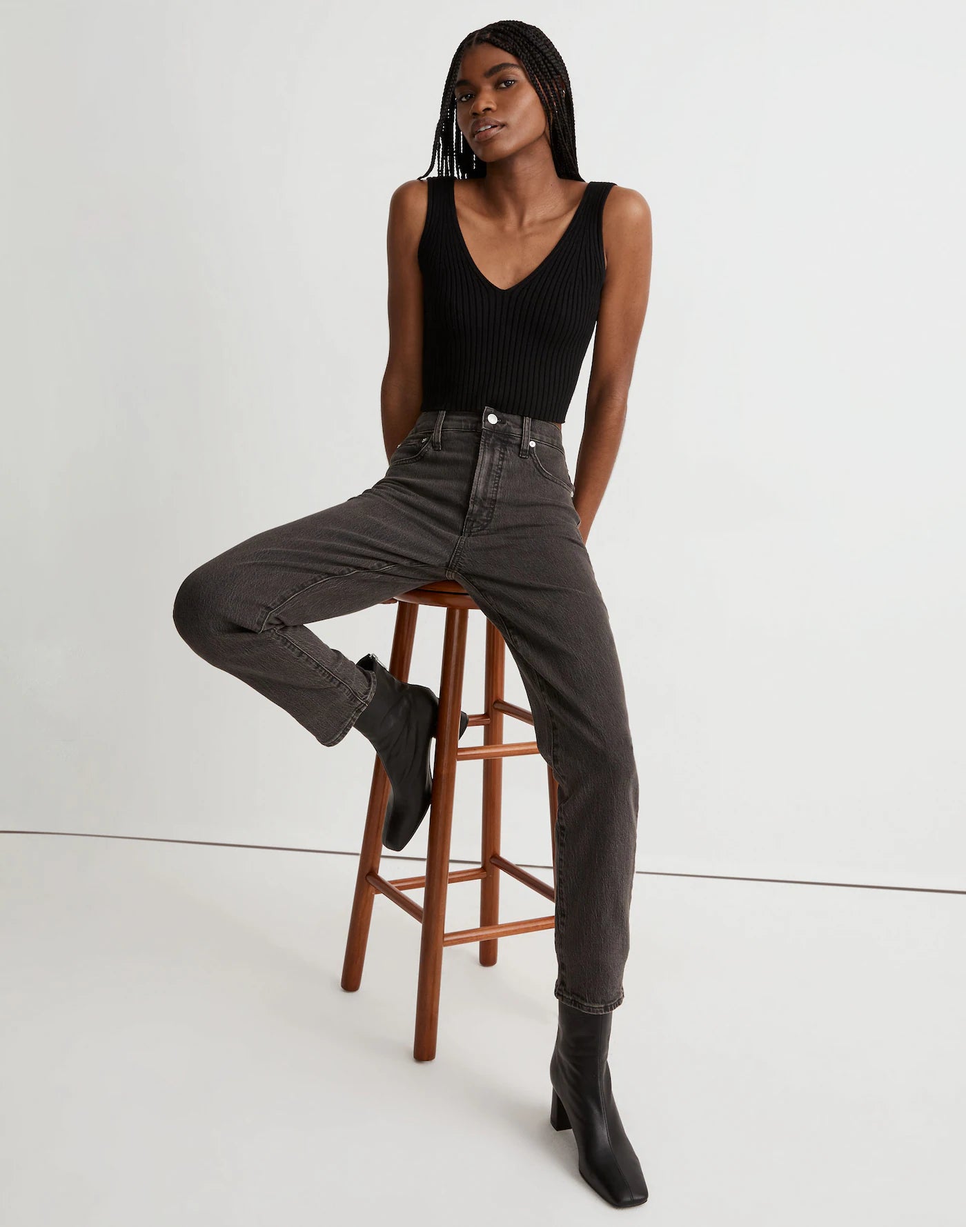 Madewell The Perfect Vintage Jean in Lunar Wash in 27