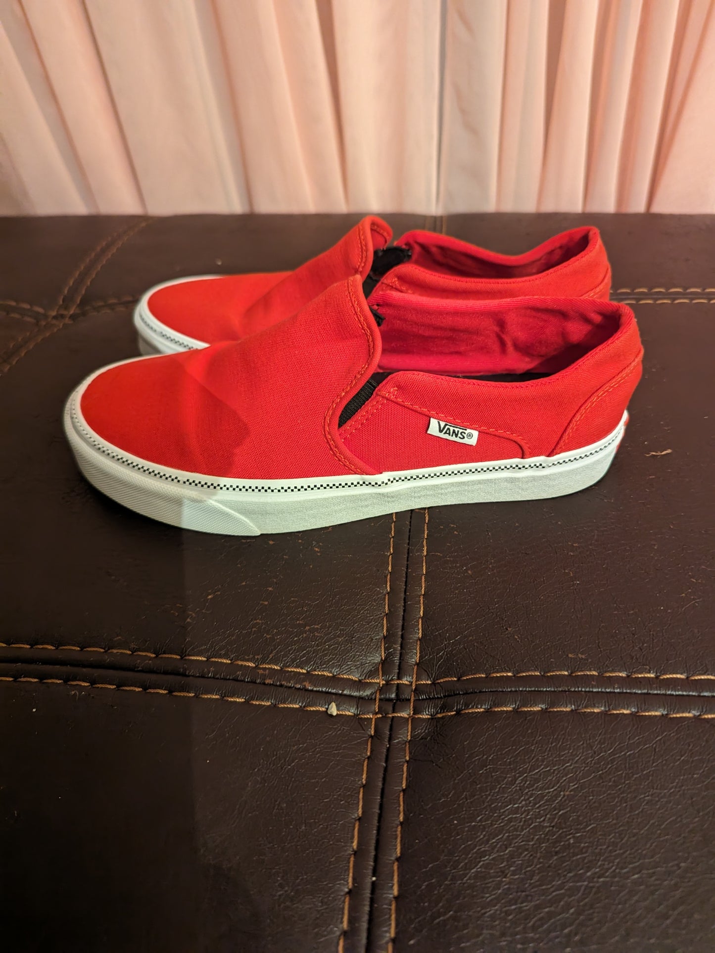 Red Skateboard VANS Excellent Condition Women's Size 8.5