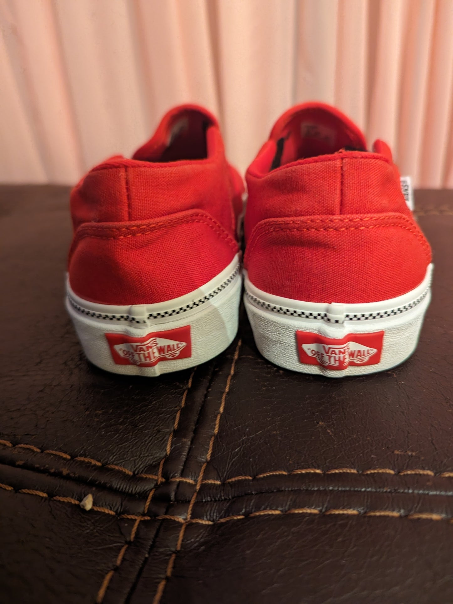 Red Skateboard VANS Excellent Condition Women's Size 8.5