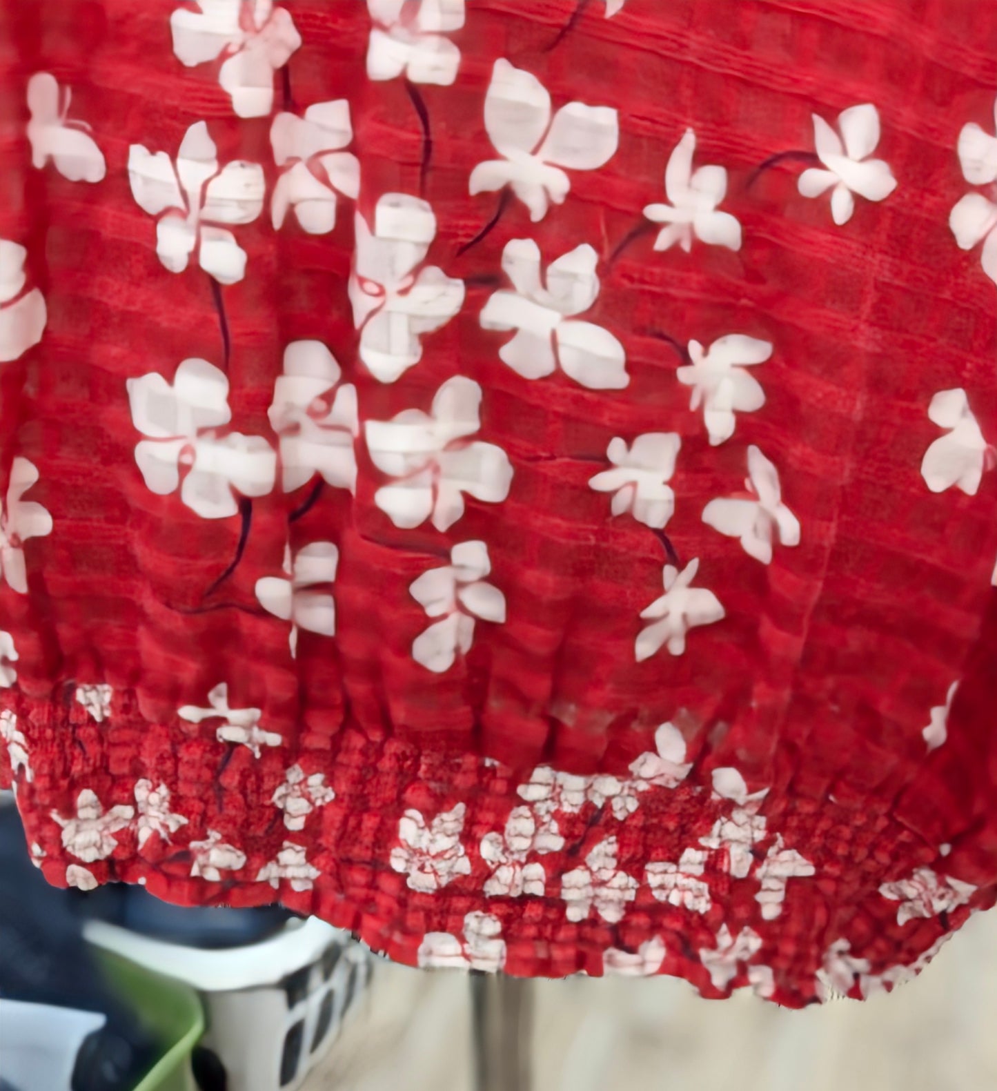 Alfred Dunner Red Floral Short Sleeve in 18W