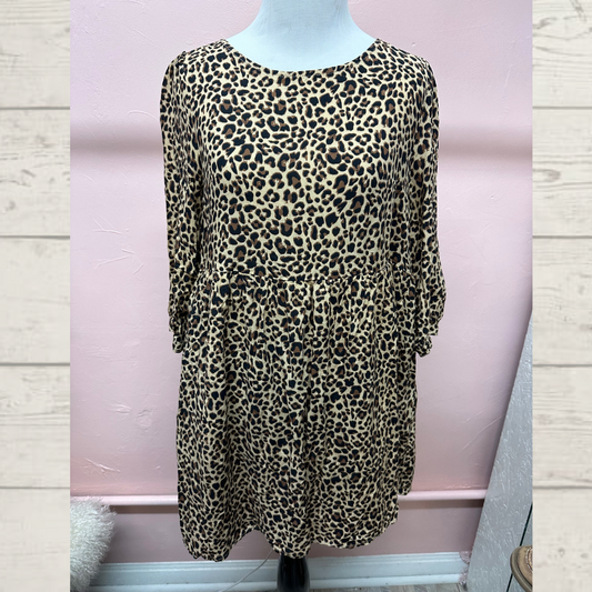 Lola Leopard Long Sleeve Dress