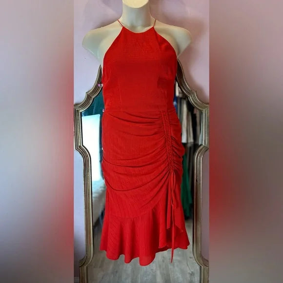 Cooper St Ti Amo Drape Dress. Red, Size 10. EUC