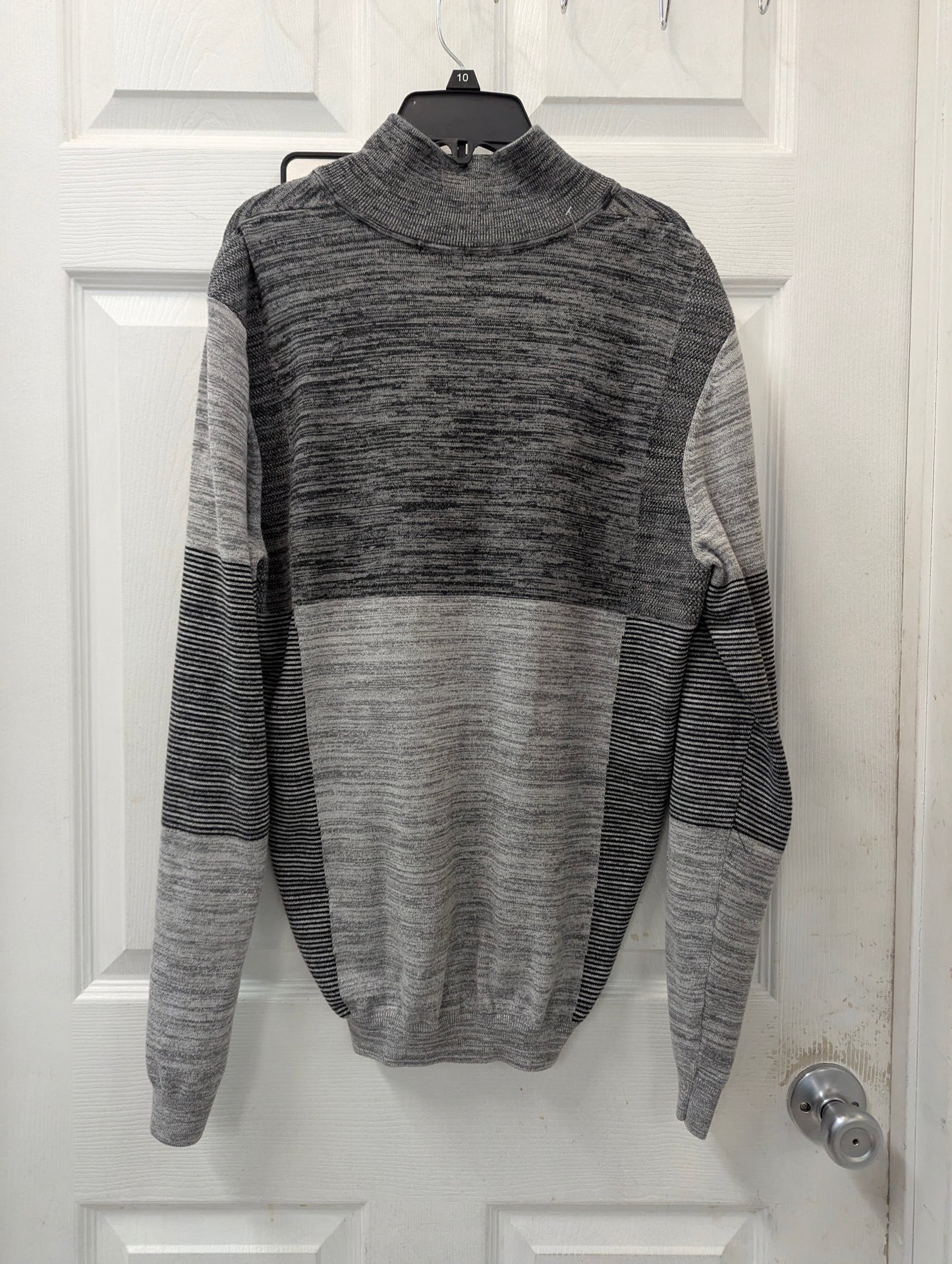 Hugo Boss Grey Patchwork Quarter Zip in S