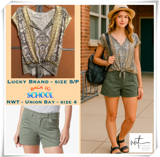 LUCKY BRAND , Women's Size 4 Short Sleeve Top