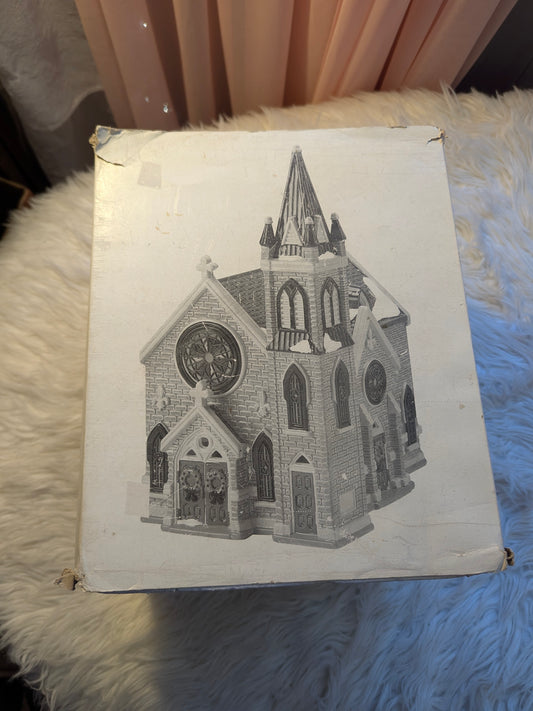 RARE Department 56 Snow Village "MOUNT OLIVET CHURCH" #54429 Retired 1996 w/ Box
