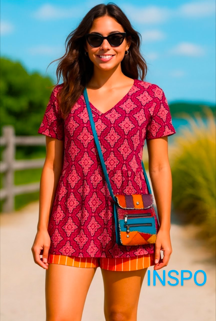 Hand Crafted Peruvian Design Cross Body