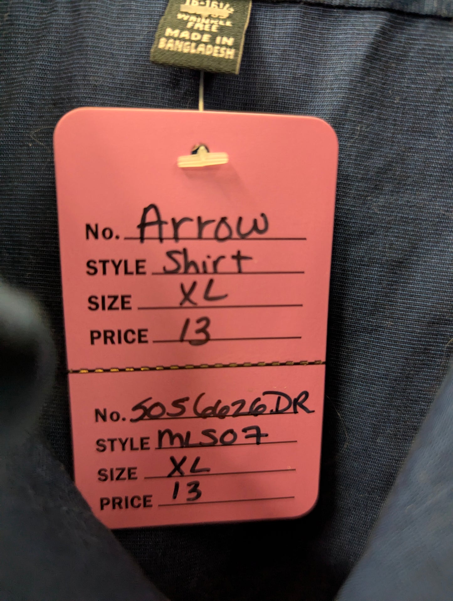 Arrow Brand Mens Shirt Size XL