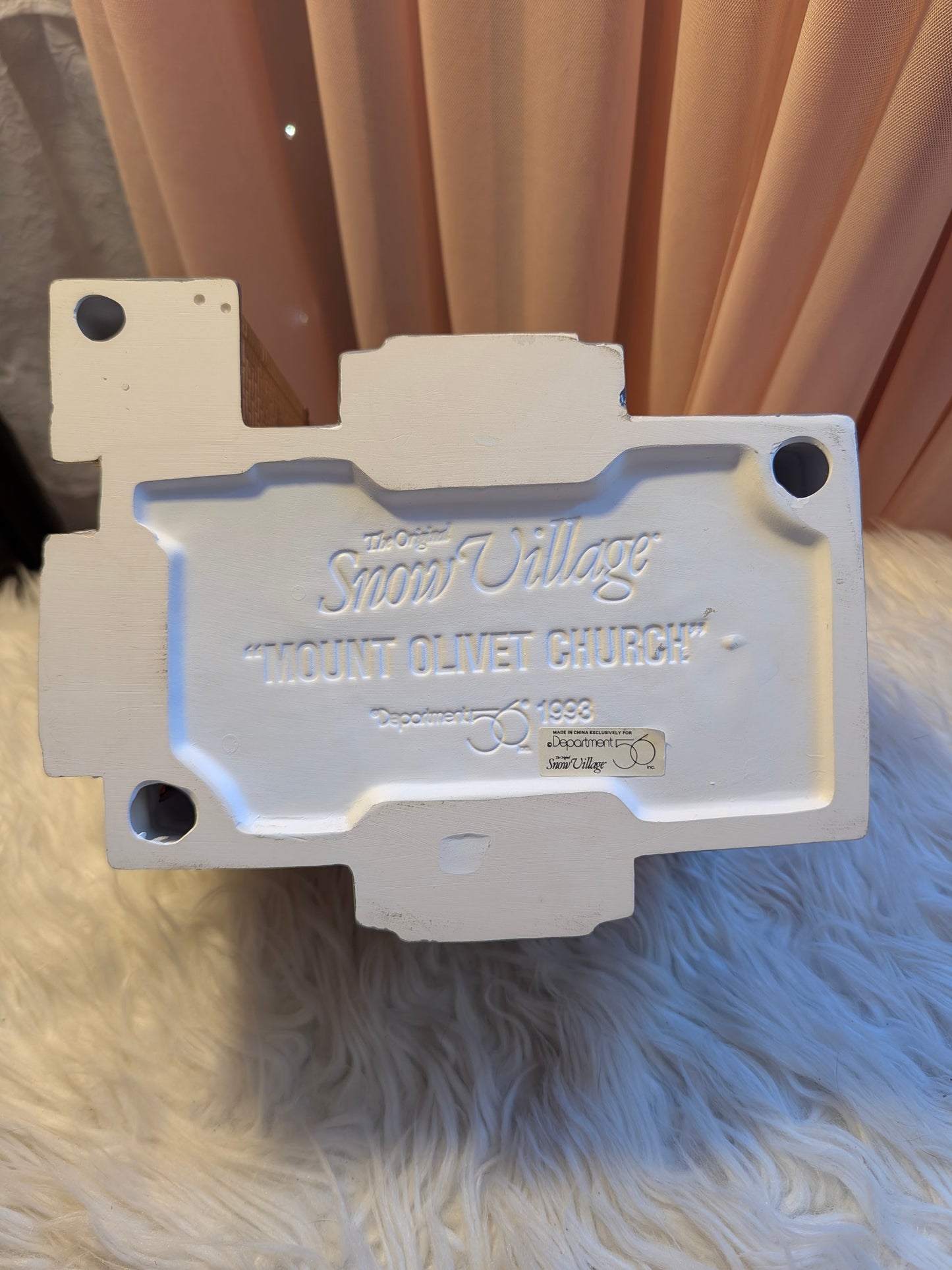 RARE Department 56 Snow Village "MOUNT OLIVET CHURCH" #54429 Retired 1996 w/ Box