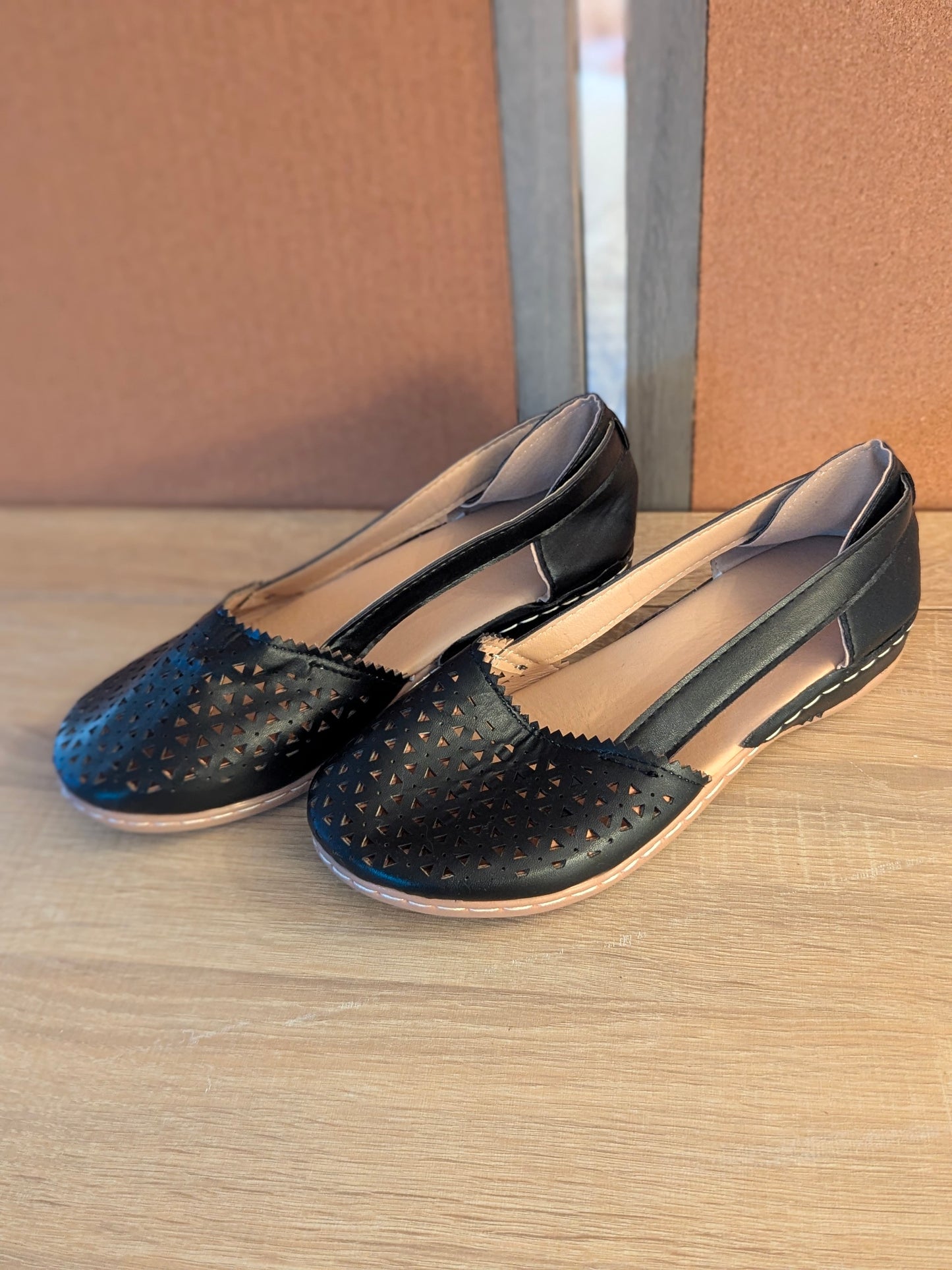 Audeban Women's Lightweight Closed Toe Sandals Shoes Lady Summer Breathable Soft Round Hollow Out Wedges Size 5